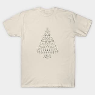 12 Days of Christmas Tree T-Shirt